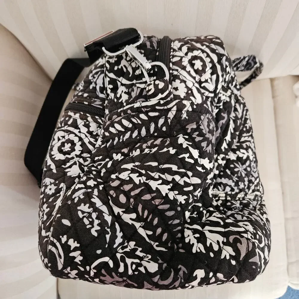Vera Bradley Medium Traveler Duffle Bag in Paisley Noir - Picture 3 of 13